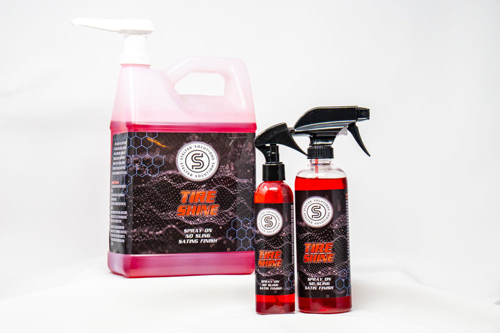 Tire Shine Detailer No-Sling, Water Based Finish